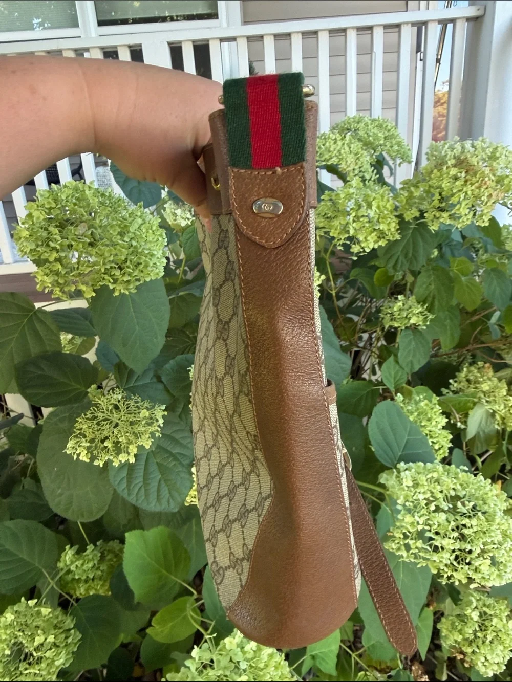 Vintage Gucci monogram canvas drawstring bucket bag 🌟 READ DISCRIPTION